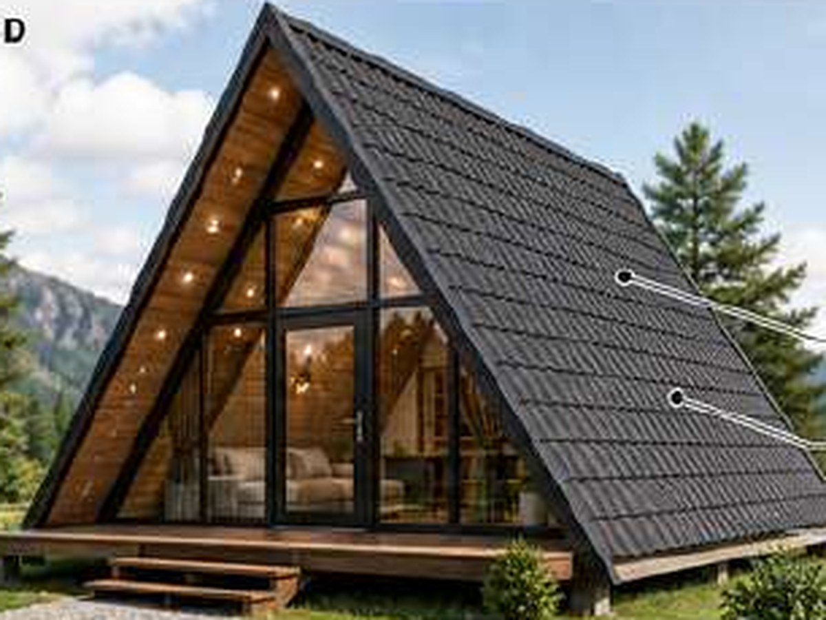 Chalé Vertex — A-Frame · 6×3